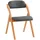 SoBuy Klappstuhl, Dunkelgrau, Holz, 47x93x8 cm, Esszimmer, Stühle, Klappstühle