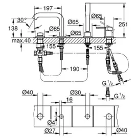 Grohe Essence Einhandwannenmischer Hard Graphite