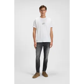 Boss T-Shirt BOSS ORANGE "Te voyage", Jungen, Gr. L, weiß (weiß100), Single Jersey, Obermaterial: 100% Baumwolle, unifarben, regular fit hüftlang, Rundhals, Shirts T-Shirt, mit coolem Logo-Druck