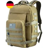 SHANNA Militär Rucksack Wasserdicht, 45L Taktischer Rucksack Survival Rucksack A
