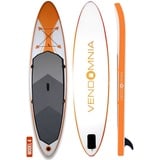 VENDOMNIA Inflatable SUP-Board Set - aufblasbar, Zubehör, Pumpe, Tragetasche, Stand Up Paddle Board, (15 cm dick, 3 PVC Schichten, max 130 kg, 7 Farben, 4 Größen 305cm 320cm 366cm 380cm, Paddling board, Paddelboard, Surfboard) 320 cm