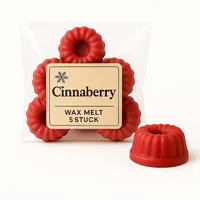 Duftmelt Duftwachs 5er Set - Winter & Weihnachts Duftkerzen | Raumduft (Cinnaberry)