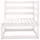 vidaXL 4-tlg. Garten-Lounge-Set Weiß Massivholz Kiefer