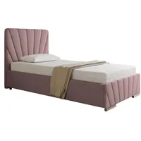 Panda möbel Polsterbett Rosa, Holz, Mode, 100x206 cm, Oeko-Tex®