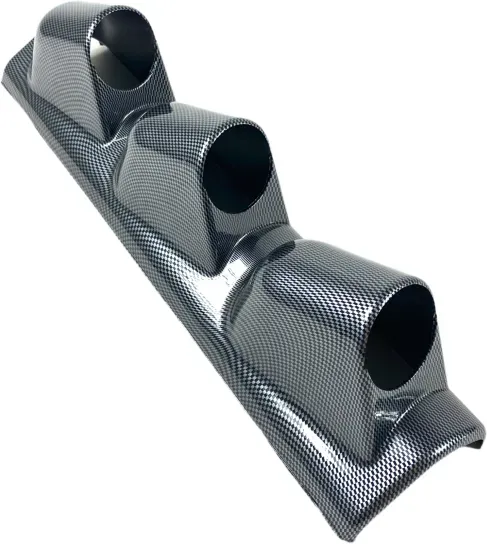 Konsole - Halterung für 3 Messgeräte Ø 52 mm - Carbon