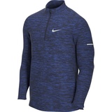 Nike Herren Long Sleeve Top M Nk Df Elmnt Top Hz, obsidian/game Royal/Htr/Reflective, L