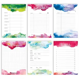 Papierdrachen Wochenplaner Aquarell A6