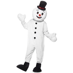 Smiffys Kostüm Schneemann Weihnachtskostüm für Mottoparty, Winterlich Kostüm, auch für Promoaktionen geeignet weiß