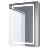 SONNI Badezimmerspiegelschrank Spiegelschrank Aluminum bad mit beleuchtung 50/65 cm Breite Touch 50 cm x 70 cm x 13.3 cm