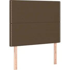 vidaXL Boxspringbett 100 x 200 cm Dunkelbraun