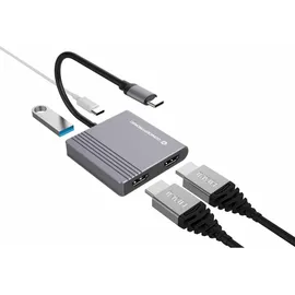 Conceptronic DONN13G 4-in-1 USB 3.2 Docking