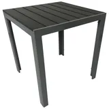 FRG Bistrotisch 70 x 70 x 0 cm Dunkelgrau/Silbergrau
