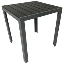 FRG Bistrotisch 70 x 70 x 0 cm Dunkelgrau/Silbergrau