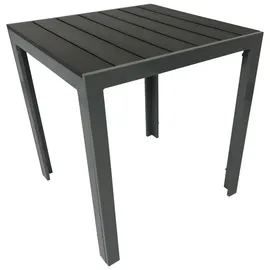 FRG Bistrotisch 70 x 70 x 0 cm Dunkelgrau/Silbergrau