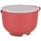Mepal Rührschüssel mit Deckel Chef it - Anti-Rutsch Boden - Mikrowellen- und Spülmaschinengeeignet - Schüssel - Material beständig bis zu 110°C - 1500 ml - Coral