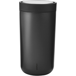 Stelton Thermobecher To Go Click 400 ml Edelstahl Schwarz