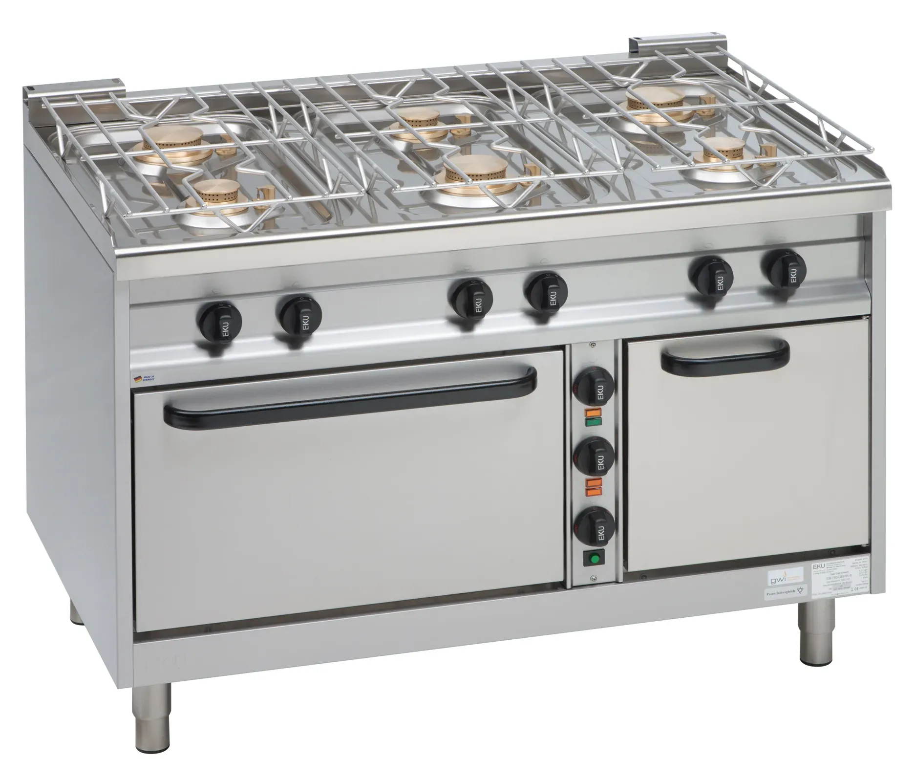 EKU Thermik 850 Gasherd PowerBurner GEH-6