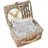 Tectake Picknickkorb Langeoog für 2 Personen mit Kühlfach 29 x 41 x 21 cm braun
