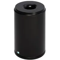 Proregal Selbstlöschender Papierkorb 50 l Schwarz