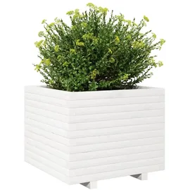 vidaXL Pflanzkübel 60 x 60 x 49,5 cm Weiß