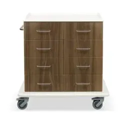 ETERNASOLID MULTICART Multifunktionswagen T 23 mit 8 Schubladen 92704-WA , Farbe: walnuss