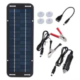 HpLive 5W12V Solar-Ladegerät-Auto-Ladegerät-Bundle,Solarpanel Wasserdicht Tragbar Für Auto Motorrad Boot Atv Marine für Wohnmobil, Camping