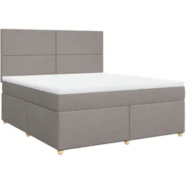 vidaXL Boxspringbett 180 x 200 cm Taupe