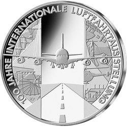 10 Euro Gedenkmünze 2009 "100 Jahre Internationale Luftfahrtausstellung" - Stempelglanz (st)