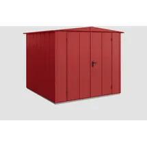 Hörmann Elegant-S Gerätehaus 2,58 x 2,48 m Purpurrot