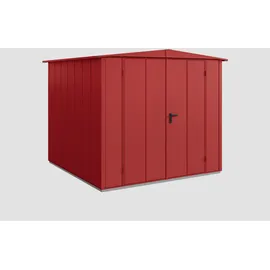 Hörmann Elegant-S Gerätehaus 2,58 x 2,48 m Purpurrot