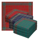 Betz Taschentuch 12 Stück Herren Stofftaschentuch Set Leo 8 Größe 40x40 cm, (Set, 12-St), 100% Baumwolle rot