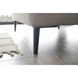 KAWOLA Relaxsessel CARA Cord 80 x 80 x 131 cm grau mit Kissen