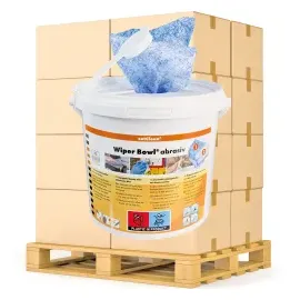 ZVG zetClean Wiper Bowl feuchte Reinigungstücher abrasiv 50144-000 , 1 = Eimer à 72 Tücher