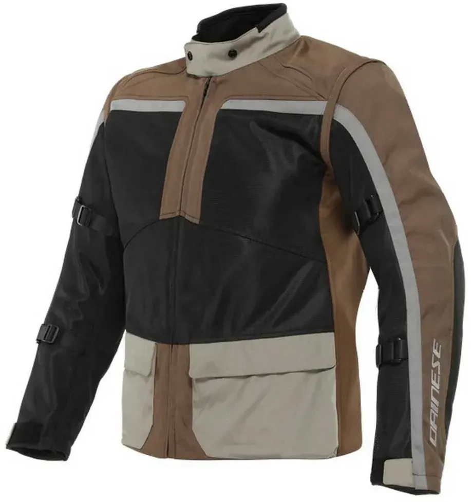 Dainese Outlet Outlaw Tex Jacke - Black / Carafe / Walnut / Charcoal - 46