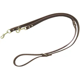 Heim Hunde-Vorführleine Softleder Breite 20 mm Länge 240 cm Braun