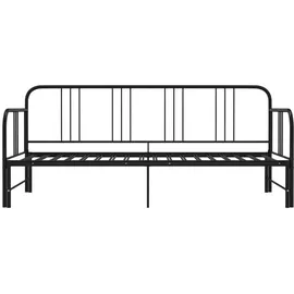 vidaXL Tagesbett 90 x 200 cm Schwarz