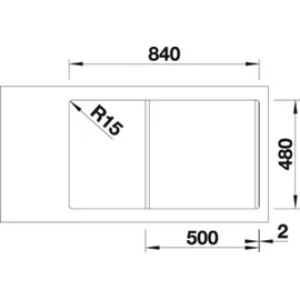 Blanco Sona 5 S tartufo + Handbetätigung