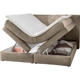 JOB Boxspringbett AMY, 180 x 200 cm braun