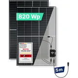 priwatt Balkonkraftwerk 820Wp/800W - steckerfertig - WiFi - priBasic Duo