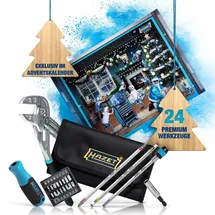 HAZET Adventskalender 24-teiliges Premium Werkzeug-Set für Handwerker