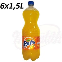 6x1,5 L Erfrischungsgetränk Erfrischungsgetränk "Fanta" mit Orangengeschmack