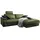 KAWOLA Ecksofa Lola Leder Recamiere rechts moosgrün