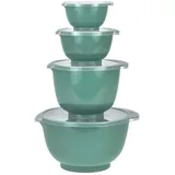 Rosti Rührschüssel Set 4tlg. mit Deckel "Margrethe" türkis (nordic green) 0,25+0,5+1,5+3,0L