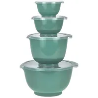 Rosti Rührschüssel Set 4tlg. mit Deckel "Margrethe" türkis (nordic green) 0,25+0,5+1,5+3,0L