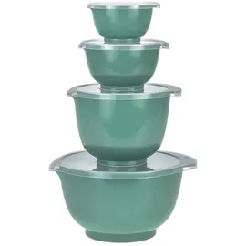 Rosti Rührschüssel Set 4tlg. mit Deckel "Margrethe" türkis (nordic green) 0,25+0,5+1,5+3,0L