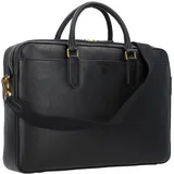 Fossil Asher Aktentasche Leder 40 cm Laptopfach schwarz