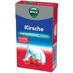 WICK Husten Bonbons WILDKIRSCH & EUKALYPTUS ohne Zucker  46 g Bonbons