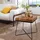 FineBuy Beistelltisch Akazie Braun 45 x 45 x 51 cm