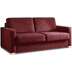 Schlafsofa Cleo Stoff Rot 150 cm