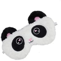 LATRAT Schlafmaske, Tiere, 3D, weich, flauschig, Cartoon-Augenmaske für Kinder, Männer, Frauen, Reisen, Nickerchen (Einhorn) (Panda)